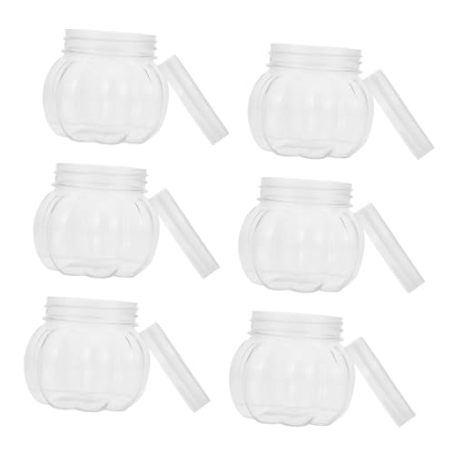 TOBBOMEY 12piezas Tarro De Dulces De Calabaza Transparente Contenedor De Tarro Forma De Calabaza Para Festivales Caja De Obsequio