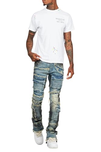 Men's Yves Stacked Flare Cargo Jean