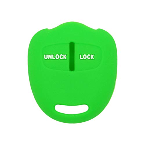 BROVACS Silicone Cover Protector Case Holder Skin Jacket Compatible with MITSUBISHI 2 Button Remote Key Fob CV4524 Light Green