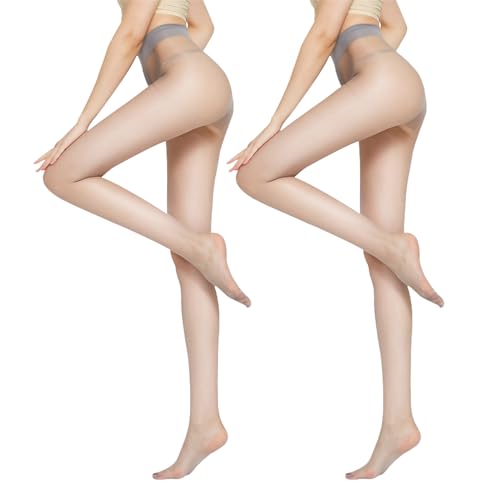 MAYSTEPPE 2 Pairs Womens High Waist Tights Fishnet Stockings Thigh High Waist Fishnets Pantyhose Stockings