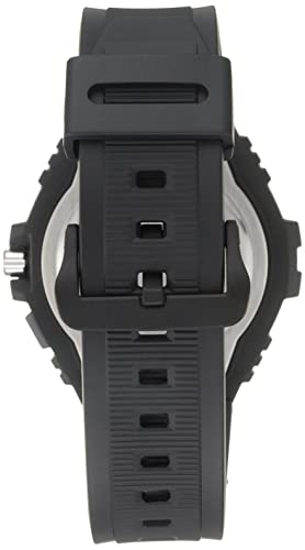 Image of Casio Illuminator Men's Quartz Sport Watch with Black Resin Strap Heavy Duty Metal Bezel Model: MWA100H-1A2V Silver-Tone