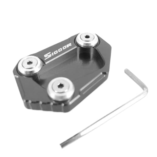 Béquille S1000R stable sur herbe et bitume chaud pad CNC
