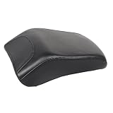 XMMT Black Leather Rear Passenger Seat Pillion Cushions Pad For Harley FatBoy FLSTF 2007-2017 Heritage Softail Classic FLSTC 2007-2017 Softail Springer Classic FLSTSC 2005-2007