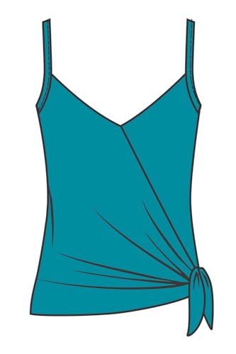 MagicSuit Women's Solid Alex V-Neck Tankini Top with Underwire Bra and Adjustable Straps4
