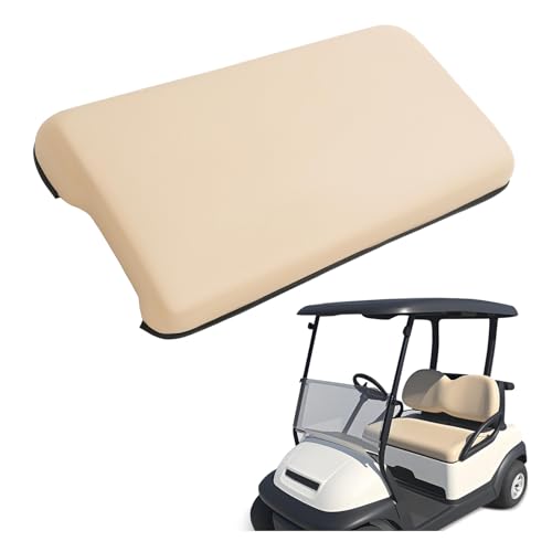 WUTIST Seat Bottom Front Compatible with 2004-Up Club Car Precedent Golf Carts Seat Bottom Cushion Assembly Beige Plastic Foam Wood