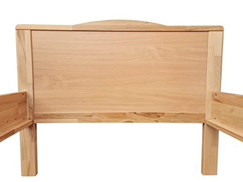 Erst-Holz®Seniorenbett Einzelbett extra hoch 100x200 Buchebett Holzbett Massivholz Natur Rollrost 60.70-10 – Bild 7
