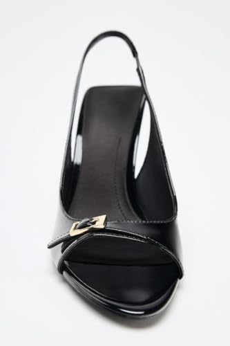 Women's Open Toe Slingback Stiletto Heel Sandals Pointed Peep Toe Buckle High Heel Sexy Dress Pumps Shoes for Party Wedding Evening Heeled Sandal3