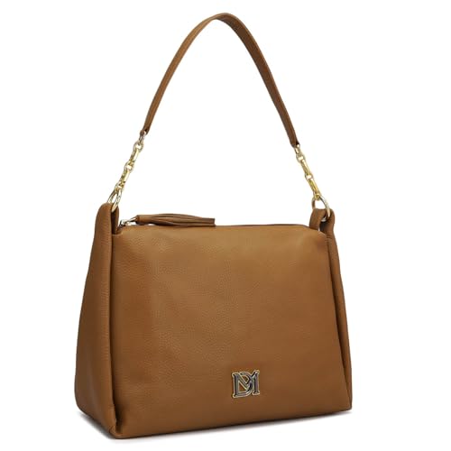 Image of Da Milano Leather Brown Leather Hobo (Medium)