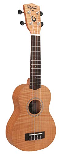 Kahua Ukulélé soprano Ka-21ash Érable ondé - Les Beatles, Paul McCartney, John Lennon, RIngo Starr, George Harrison Kahua Ukulélé soprano Ka-21ash Érable ondé