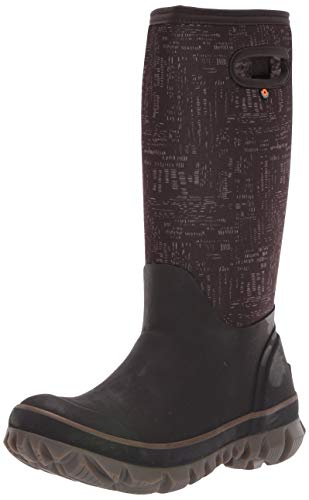 BOGS Women's Whiteout Waterproof Insulated Winter Snow Boot, Sparks Print - Brown Multi