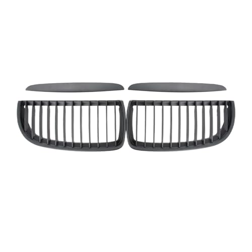 Rejilla para Serie 3 E90 E91 2005-2008 en negro mate con doble listón estilo diamante para auto