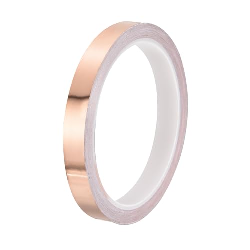 PATIKIL Copper Tape 0.47 Inch x 11 Yards 0.05 Thick Copper Foil Tape Single Sided Conductive Adhesive EMI Shielding for Electronics, Circuits, Grounding