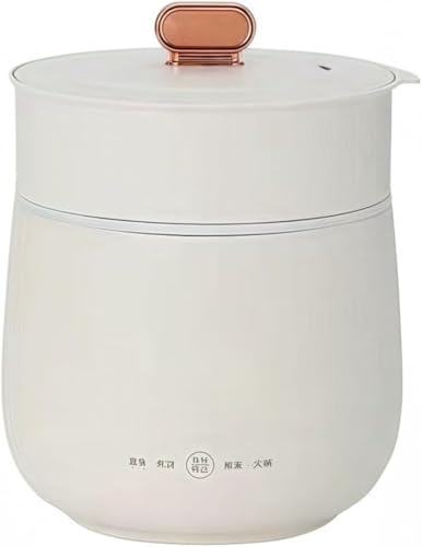 BtcFu 炊飯器 炊飯鍋 1.6L 小型 一人暮らし用 おかゆモード 多機能 保温 予約 時短 簡単調理 蒸し料理 ポータブル 車中泊 キャンプ 寮 オシャレ ブルー 蒸し器付き (炊飯器 + 蒸し器,ホワイト)