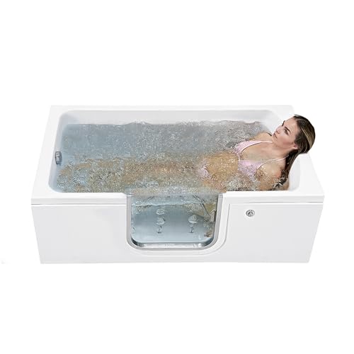 Ella Laydown 30x60 Air Massage Walk in Bathtub Left Drain