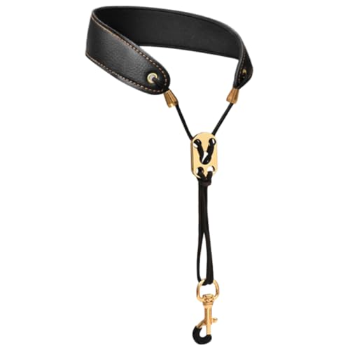 BESPORTBLE Saxophone Neck Strap Practical Leather Belt for Tenor Alto and Soprano Saxophones Durable and Comfortable Design for Musicians of All Ages