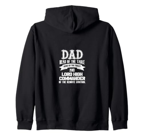 Papá Jefe De La Mesa Rey Del WC Gran Comandante Sudadera con Capucha