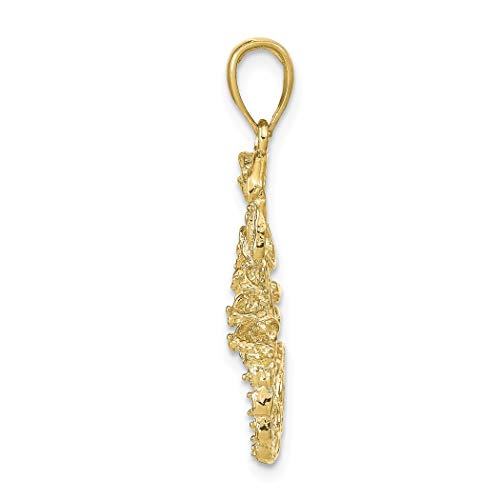 Collar escorpión oro 10 quilates pulido y chapado