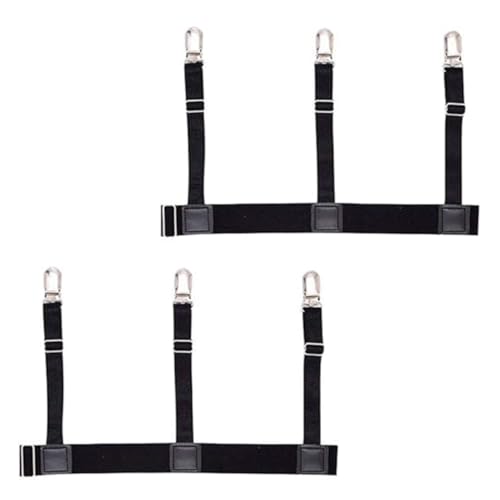 Issimober 1 par de sujetadores de camisa para hombre con pinzas antideslizantes, tirantes ajustables, soporte para camisa Stays, cinturón de camisa para hombre, soporte elástico para camisa de