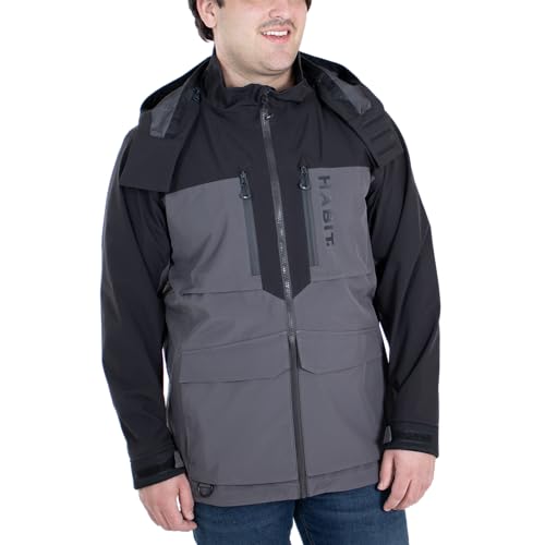 HABIT Men's Shadow Series Anglers Bluff Rain Jacket3
