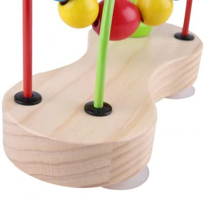 Award Winning Hape Double Bubble Wooden Bead Maze Multicolor, L: 3.5, W: 8.5, H: 7.6 Inch #TOP2