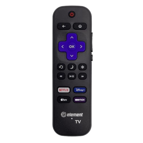 Replacement Remote Control Compatible with All Element Smart 4K Ultra HDTVs Supports Netflix Disney Plus Apple TV HBO Max (Not for Roku Stick or Box)