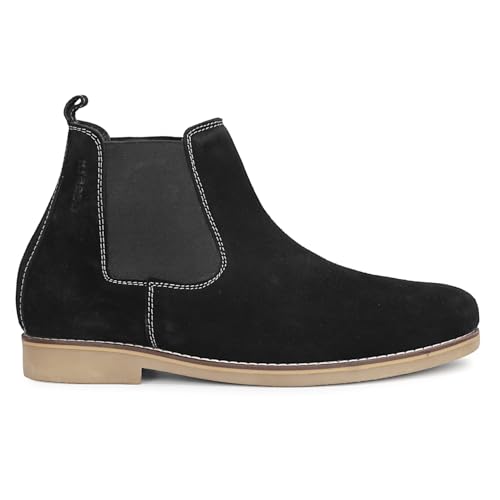 Image of Kraasa Men's Chelsea Boots for Men, Premium Vegan Leather, Fashion Ankle, Modern Casual, Smart Casual & Formal Footwear