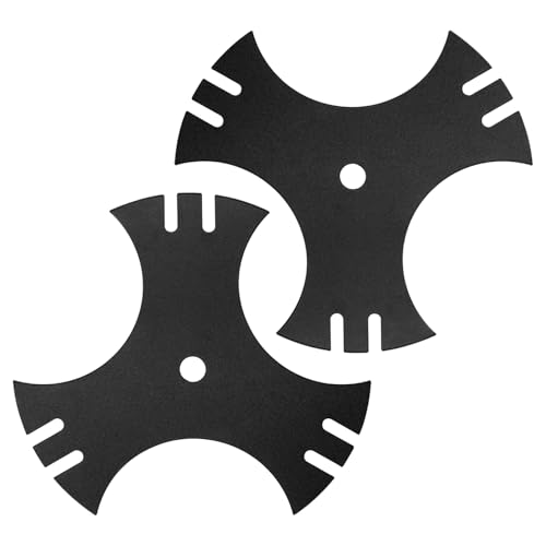 781-0748-0637 Edger Blade 2-Pack 9 x 5/8 Center Hole 3-Side Tri-Star Edge Compatible with C raftsman C ub Cad et T roy-Bilt Y ard Machines Edgers Replaces 781-0748 40-009 490-105-M017