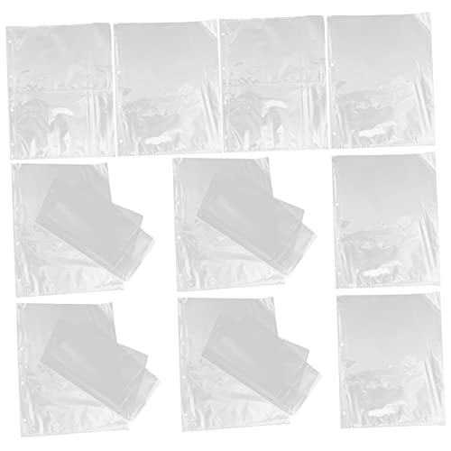 SOLUSTRE 50pcs Photo Album Refill Pages A4 Looseleaf Postcard Pockets for Collectors Wedding for Family