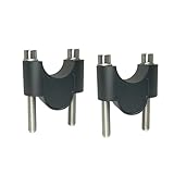 Motorrad Lenker Riser Für LONCIN Für VOGE 300 Für Rally Motorrad Lenker Riser Montieren Griff Bar Clamp Aufstieg Verlängern Adapter Motorrad Lenkererhöhung(28mm Black)