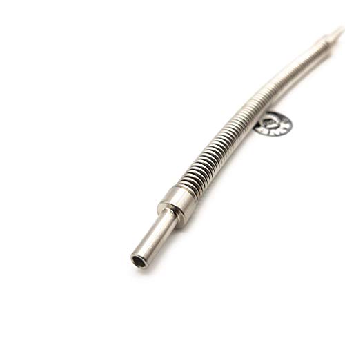 Image of 1 /4 inch OD Tube Small Size Bellow Hose fit swagelok Compression Fittings (tube ending = 1 /4 inch, end to end length = 2 feet / 2ft or 610mm)