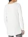 Hanes Women's Lightweight Split Neck Tunic, White, Large