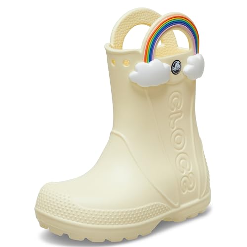 Image of Crocs Kids' Handle It Rain Boots | Waterproof Slip On Shoes | Kids' Rain Boots