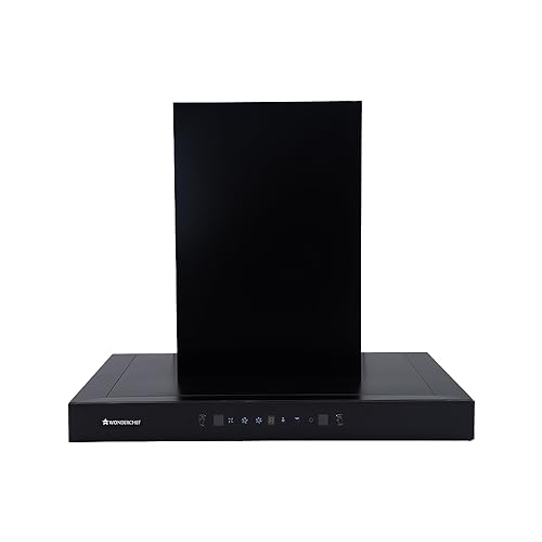 Wonderchef Ultima D-Lite 60cm 1400 m3/hr Auto Clean Curved Glass Chimney | Baffle Filter | Powerful suction | Touch + 3 speed Motion Sensor control | Low Noise | 7 Year Warranty | Black Deal
