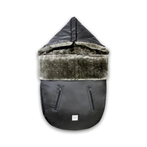 7AM Enfant Universal Footmuff - Water Repellent Winter Bunting Bag for Strollers &amp; Car Seats, Soft Micro-Fleece &amp; Plush Lined for Baby Boy &amp; Girl | WaxedPOD