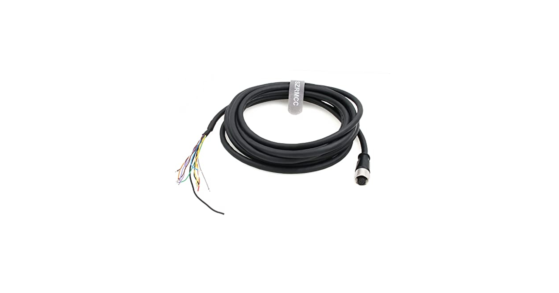 SZRMCC M12 A-Code 12 Pin Female to Open Flying Leads I/O