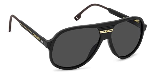 Image of Carrera Mens C Sport 07 /S Pilot Sunglasses, Matte Black Gold, 59mm