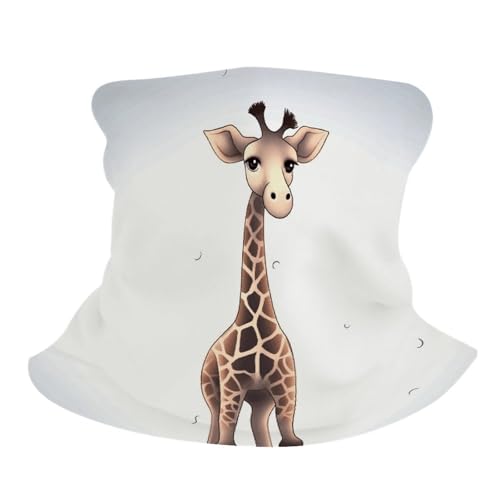 Neck Gaiter Face Mask Men Women, Cute Giraffe_77697538 Face Mask Scart Cover for Dust Wind Sun Protection