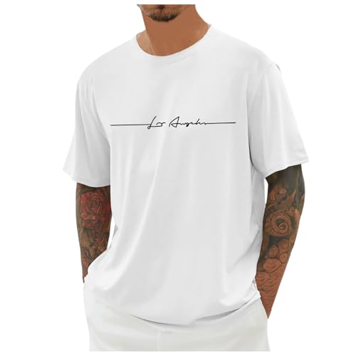 Camiseta impermeable de verano para hombre, cuello redondo, manga corta, camiseta con estampado de ciudad, camisetas básicas sueltas para hombre, camisetas informales, camisetas deportivas, producto