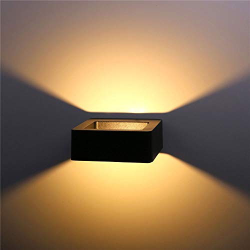 Applique murale LED 7W étanche IP65 contre l'obscurité du jardin et du porche lot de 2