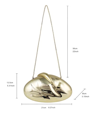 Image of Acrylic Silver Evening Clutch Purse for Women, Wedding Guest Clutch Metal Chain Shoulder Crossbody Bag