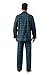 amaxer Men's 100% Cotton Flannel Pajamas Set Men's Home Fashion Pajamas Long-sleeved Pants Set Top with Pockets Pants with Drawstring Soft Pjs for Men S-3XL