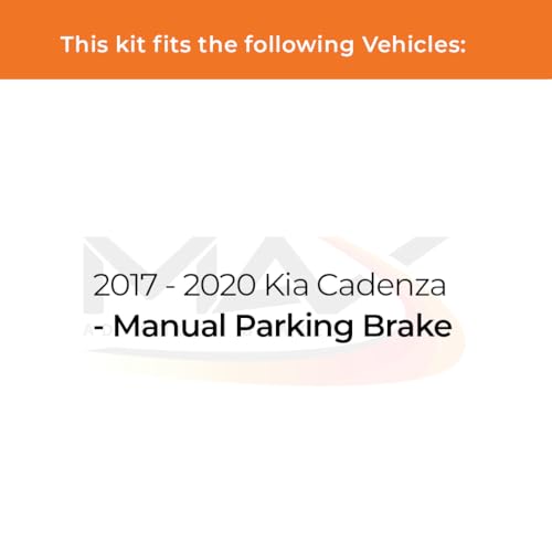 Image of Max Advanced Brakes Front & Rear Brake Kit Compatible With 2017 2018 2019 2020 Kia Cadenza w /Manual Parking Brake Replacement Premium OE Disc Brake Rotors and Ceramic Brake Pads