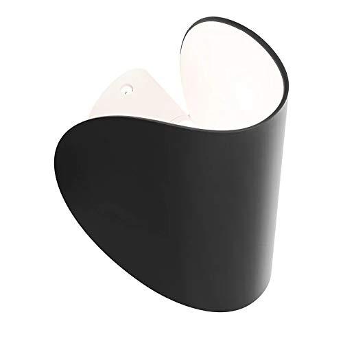 Io - Lampada da parete a LED, 2700 K, 350 lm, 16,5 x 10,5 cm, colore: Grigio grafite