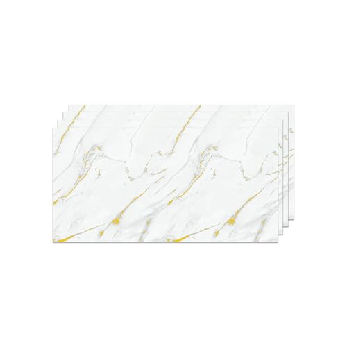 Revêtement mural aspect marbre - 120 x 60 cm - Alternative au carrelage de salle de bain/cuisine, panneau mural pour crédence de cuisine, salle de bain |...