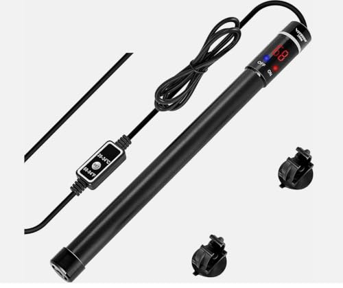 MARINE COLOR Riscaldamento acquario sommergibile 200 W 300 W 500 W Termosubacqueo in titanio automatico antideflagrante anti-scottatura temperatura regolabile LED per acqua dolce e acqua di mare (200