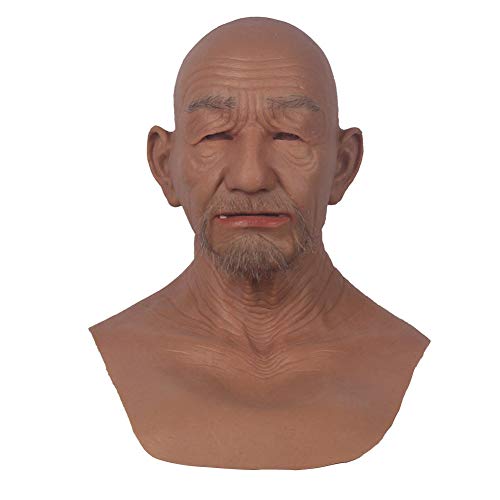 William Silicone Head Mask Realistic Old Man Face Mask Cosplay Halloween product thumbnail 8