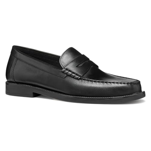 Geox Herren U RECANATI D Loafer, Black, 44 EU