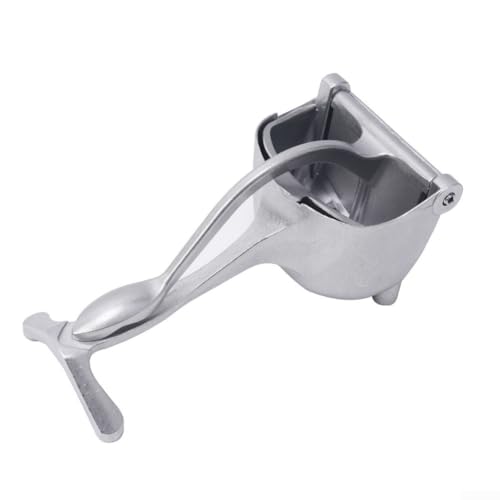 Exprimidor manual de aleación de aluminio, exprimidor manual de jugo de frutas para frutas cítricas con agarre ergonómico y diseño de fácil limpieza para uso en cocina