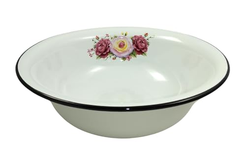 rukauf Emaille Schüssel mit Motiv RUND 9 Liter ca 38-40cm...