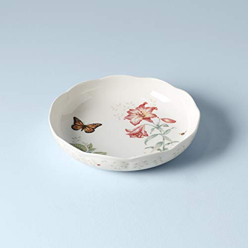Lenox Butterfly Meadow White Porcelain Low Serve Bowl #TOP17